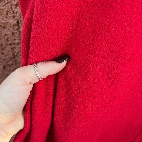 Maurices Womens Sweater Sweatshirt Dress Red Long Sleeve Knit Comfy Casual XXL - Picture 4 of 5